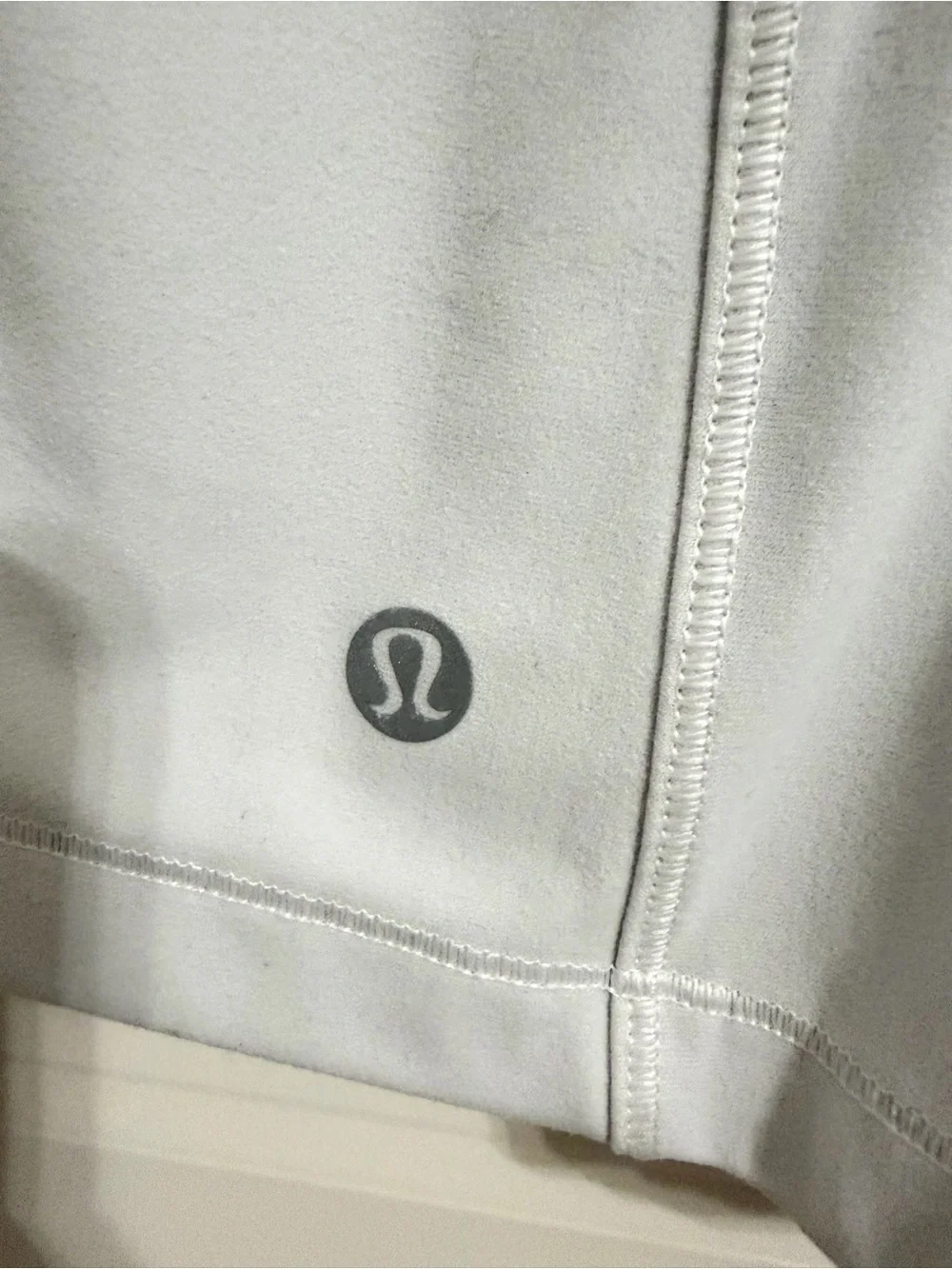lululemon athletica Light Gray Quarter‑Zip Long‑Sleeve Top